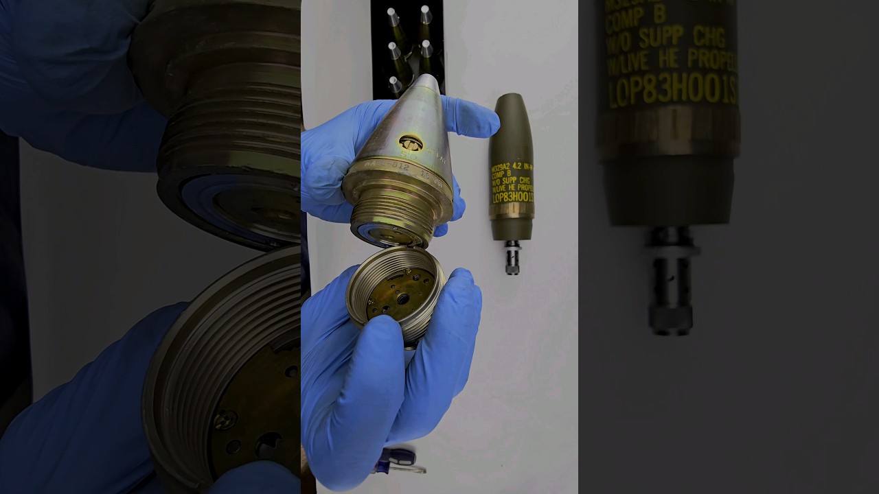 Teardown of M557 Point-Detonating Fuze 75mm to 203mm Recoilless Howitzer Gun & Mortar Artillery Ammo