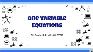 6th Grade Math EOG Review: One Variable Equations