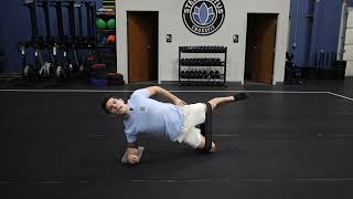 Modified Side Plank + Hip Abduction (Banded Knees) Breakdown | Lateral Core & Hip Stability