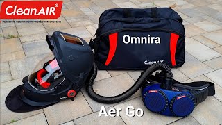Flip-up welding helmet with breathing protection CleanAIR Omnira COMBI air plus AerGo filter unit screenshot 5