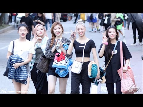 ITZY full 있지 전체 190830 4k BY 147Company 뮤뱅퇴근길 직캠 fancam