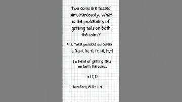 Two coins are tossed simultaneously. What is the probability of getting tails on both the coins?