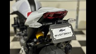 Evotech Tail Tidy Fender Eliminator Install on 2025 Ducati Monster 937 Plus