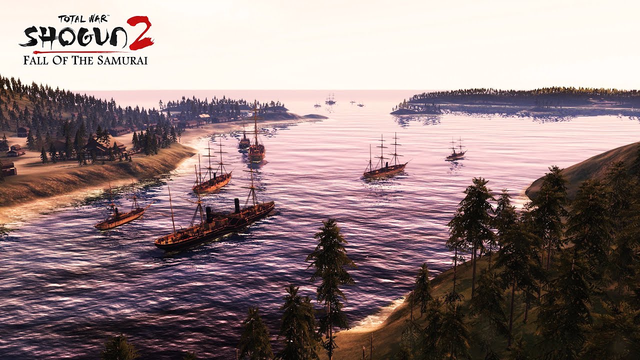 Shogun 2 FOTS - Battle of Miyako Bay 1869 (宮古湾海戦) | Very hard | HD models | Real rifles sound