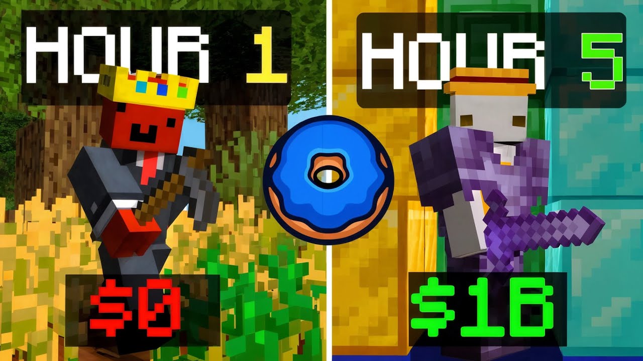 How Much Money Can We Make In 5 HOURS (DONUT SMP)