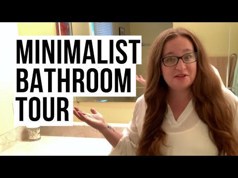 MINIMALIST bathroom tour  Where do minimalists keep the things they need?  