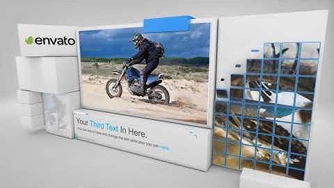 Cube Assemble Slideshow | After Effects Template | Video Displays