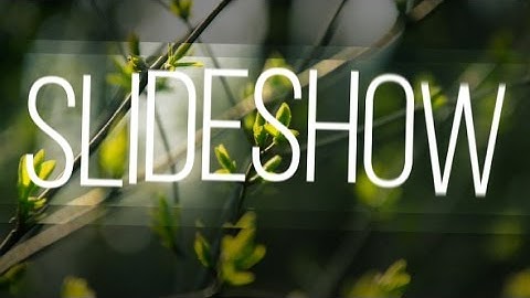 Dynamic Slideshow (After Effects template)