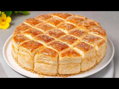 Der berühmte italienische Blätterteigkuchen, der in ihrem Mund schmilzt! Einfach und lecker