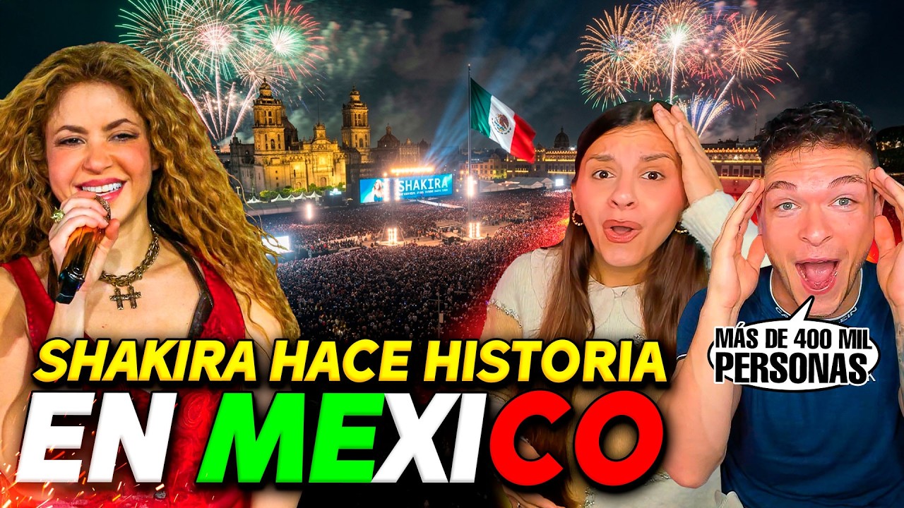 Shakira rompe récord en el Zócalo y canta ante 400 mil personas😱🇲🇽 ¡¡Nadie lo ha conseguido!!