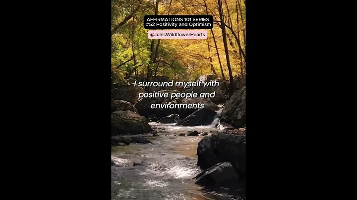 “I choose to see the good in every moment, creating a positive life filled with joy and abundance.”