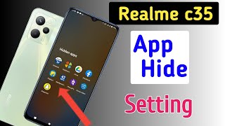 How to hide apps in realme c35/realme c35 me app hide setting kaise kare,realme c35 app hide screenshot 5