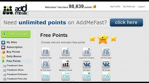 How to get unlimited points on addmefast [TUTO]