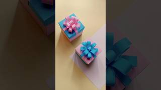 Gift box || cara mudah membuat kotak hadiah #diy #craft #youtubeshorts #shorts #ytshorts #foryou