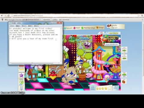 mostri Moshi appartenenza tutorial / tour della mia stanza