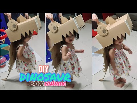 DIY Dinosaur Box Costume