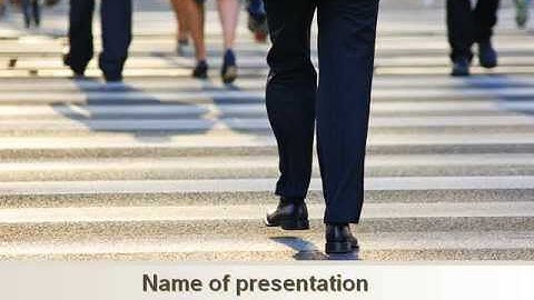 Free Road Crossing PowerPoint Template by PoweredTemplate.com