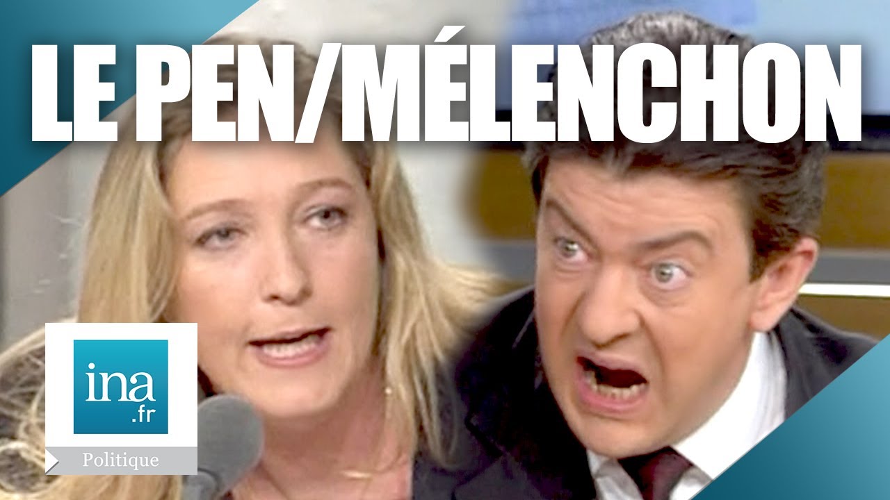 2002 : Accrochage entre Marine Le Pen et Jean-Luc Mélenchon | Archive INA -  YouTube
