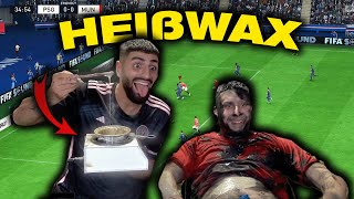 FIFA MATCH ENDET SCHIEF + VERLIERER MACHT HEIßWAXING AUF KÖRPER | Jordan & Semih