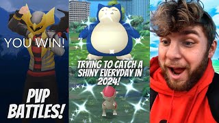 ✨Trying To Catch A Shiny Everyday In 2024 (LIVE) & Pokemon Go PvP Battles!✨