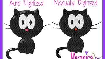 Embroidery Designs - Auto Digitizing vs Manual Digitizing