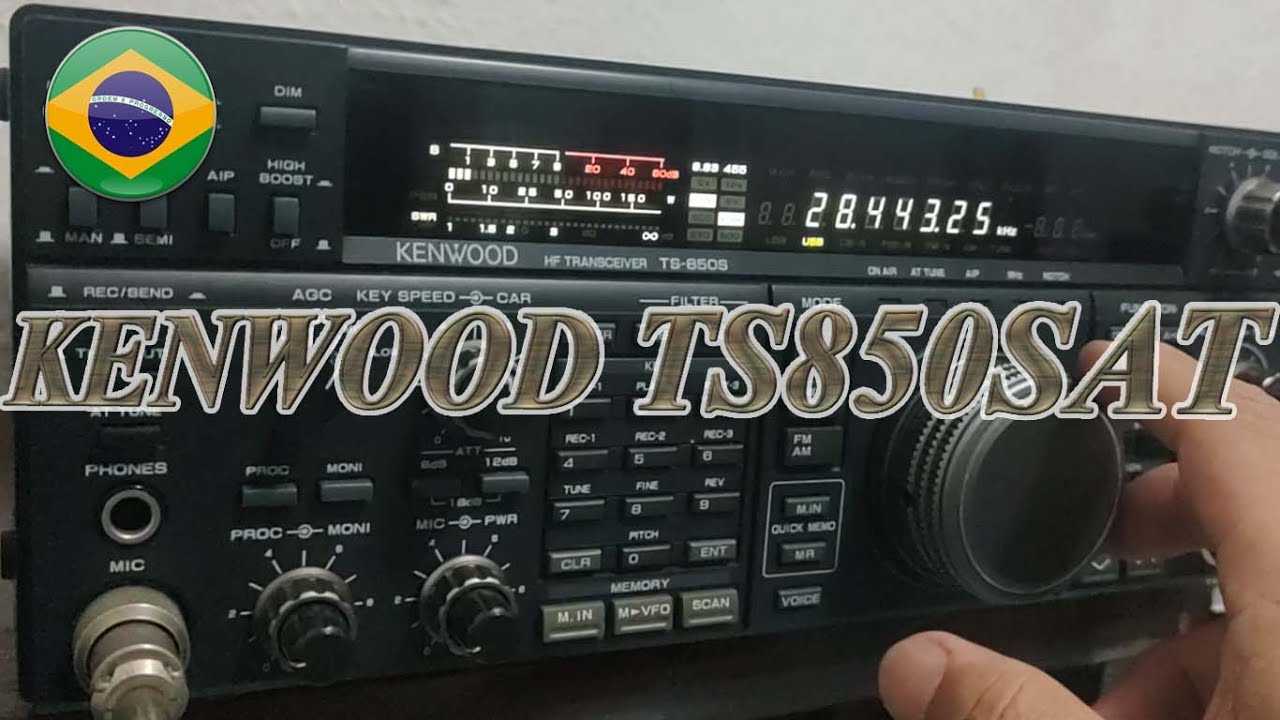 KENWOOD TS850SAT ESPETÁCULO DE RÁDIO CONSERVADÍSSIMO - YouTube