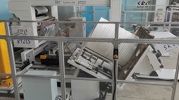 SRC Systems 812LS Slitter | Finished Roll Unload Test