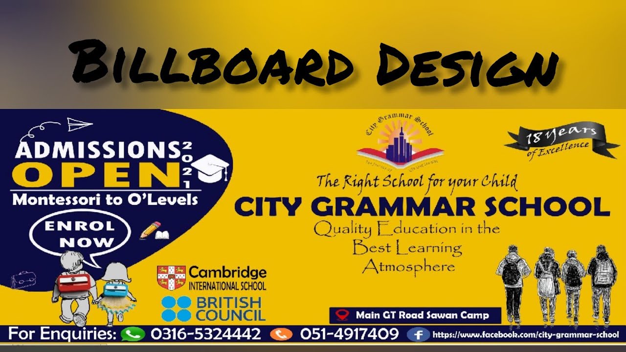 Billboard Design Idea| School Billboard Designing