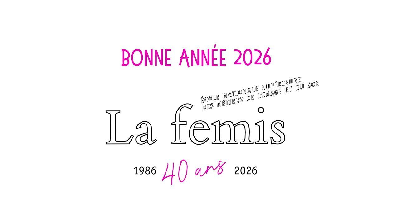 Bonne année 2026 ! – Carte de vœux de La Fémis