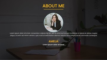 How To Make About Me Page Section Using HTML & CSS | HTML & CSS Tutorial