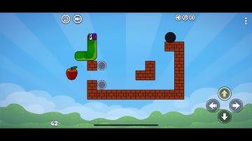 Apple Worm: Logic Puzzle. Level 42. Walkthrough.