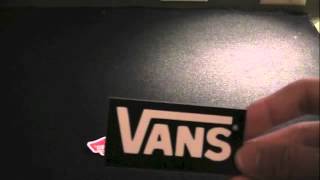 FREEE VANS STICKERS UNBOXING