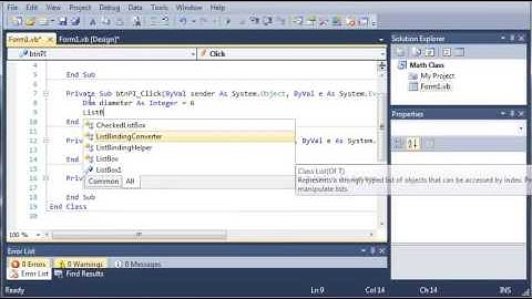 Visual Basic Tutorial   52   Math Class