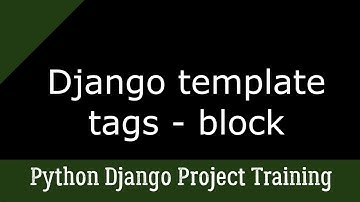 Django Block Tag continues