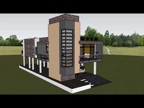 Modern Stilt house#Sketchup