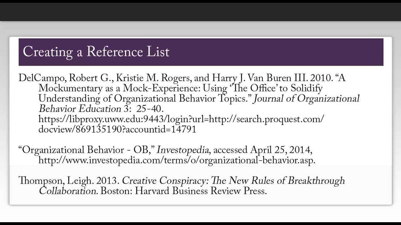 How to Cite Using Chicago Style (16th ed.): Reference List & In-Text