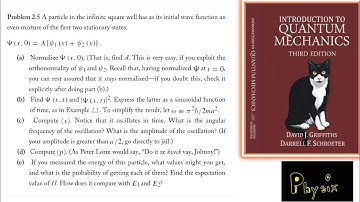 Problem 2.5: Introduction to Quantum Mechanics by David Griffiths