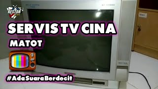 SERVIS TV CINA MATOT DAN BUNYI MENCUIT || Bombasound 21'