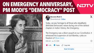 On Emergency Anniversary, PM Modi's "Democracy" Post And Row Over NCERT Move