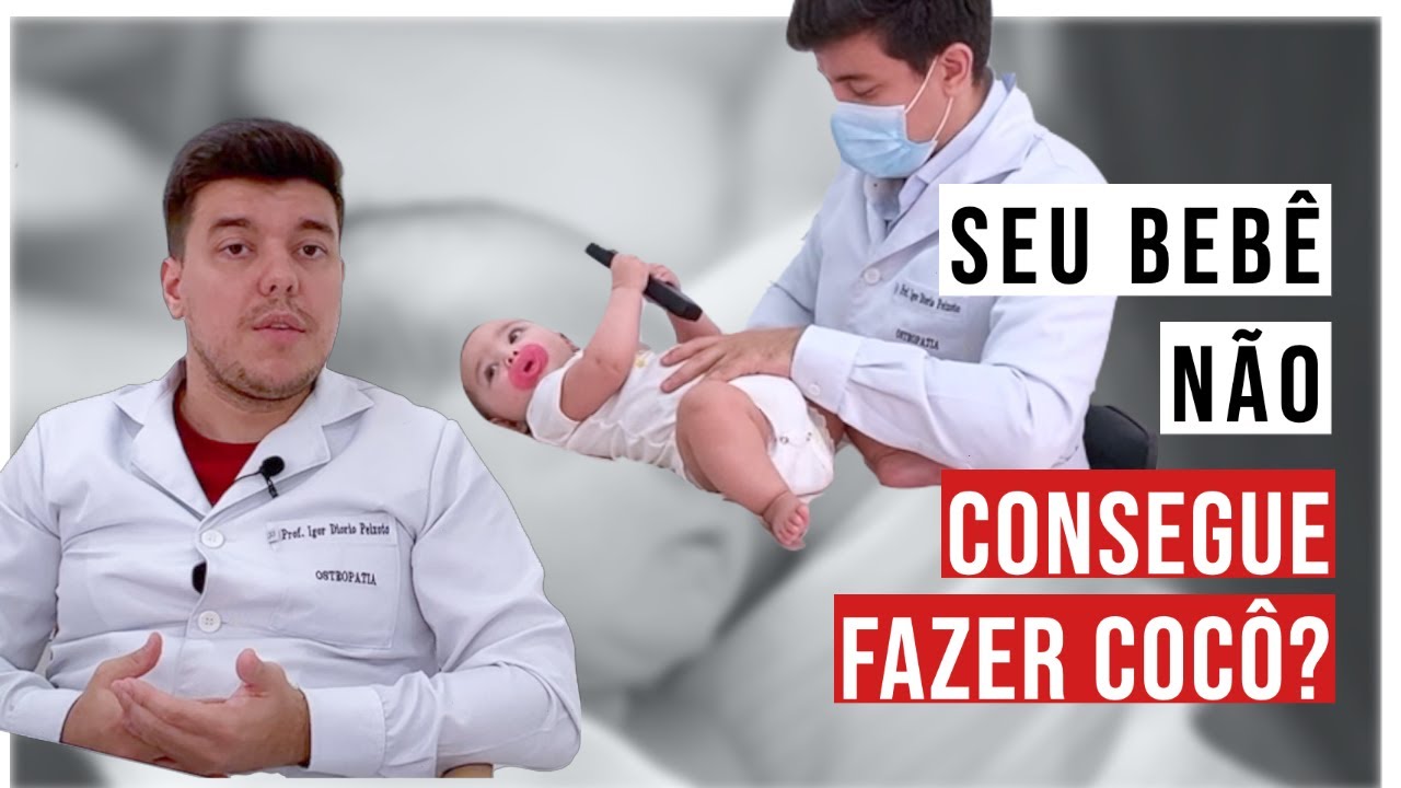 O QUE FAZER QUANDO O BEBÊ NÃO CONSEGUE FAZER COCÔ? - YouTube