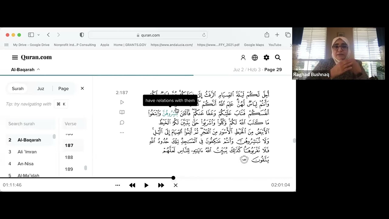 Surat Albaqara Pg  29: Aya 187-190