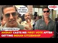 Akshay Kumar casts his FIRST vote after getting Indian citizenship for Lok Sabha Election 2024