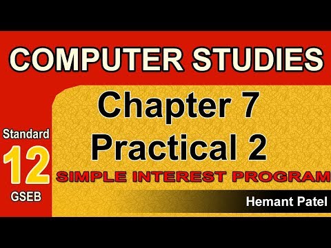 Simple Interest Calculation in Java, Practical 2