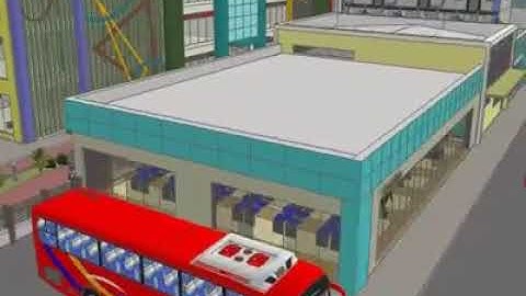 Sketchup Design Concept - Video Walkthrough (Hotel, Bus Terminal and Mall)