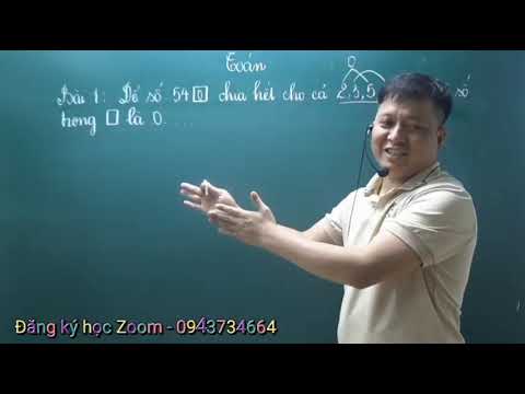 Video [Học Zoom toán lớp 4 ] Đề thi học sinh giỏi toán lớp 4... - youtube