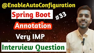 EnableAutoConfuguration | Spring Boot Annotation| @Telusko