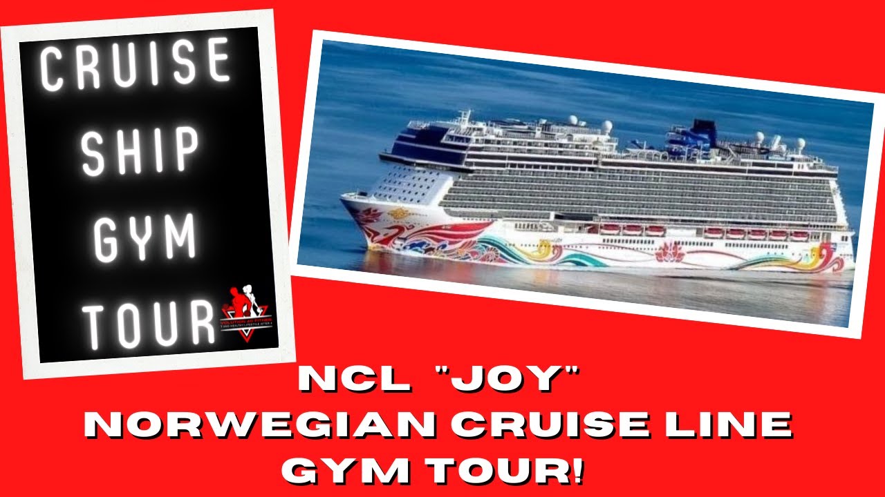 Norwegian Cruise Liner JOY - NCL Ship Gym Tour + a peak at the jogging track. Stay Fit on VACATION!