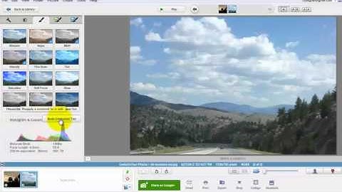Picasa Photo Editing - Graduated Tint