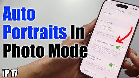 Hoe u automatische portretten in de fotomodus op de iPhone 17/17 Pro Max in- of uitschakelt