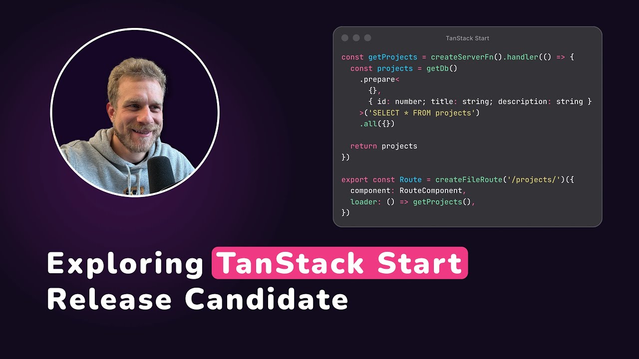 Getting Started with TanStack Start RC - YouTube